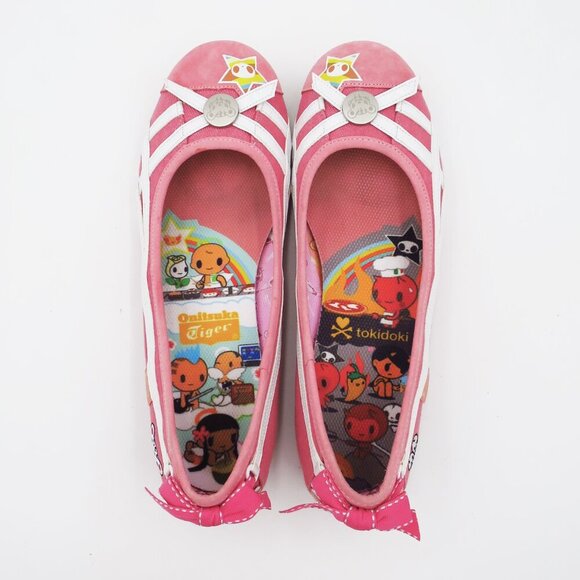 RARE NEW Tokidoki x ASICS Onitsuka Tiger Lunetta Flats Pink EU 40 US 8.5 BNIB - Picture 3 of 14